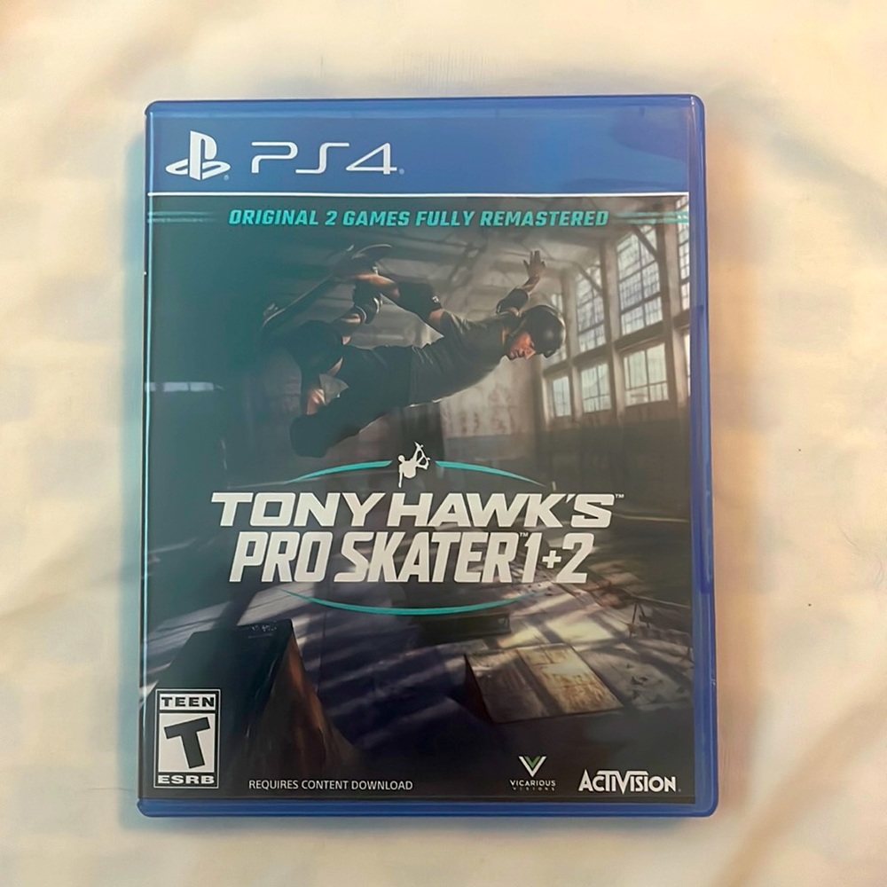 Tony, hawk pro skater 1 +2 for PlayStation 4/5